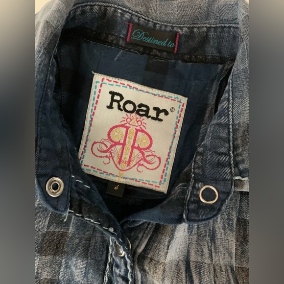 ROAR EMBROIDERED WESTERN SHIRT S - Picture 11 of 12